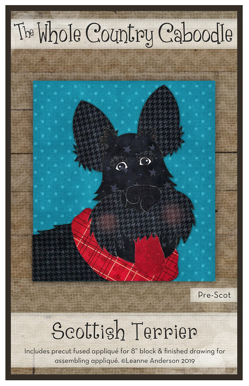 Scottish Terrier Precut Fused Applique Pack