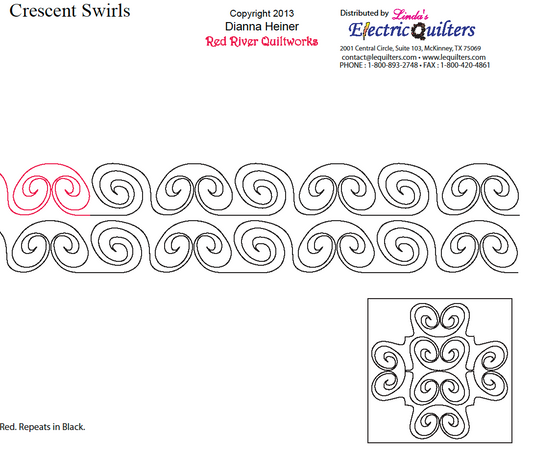 1716 Crescent Swirls Pantograph