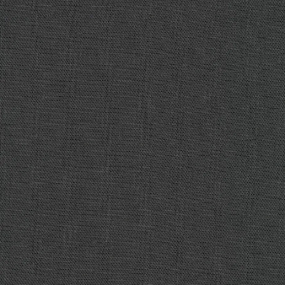 Kona Cotton Charcoal Wideback Fabric Per Yard