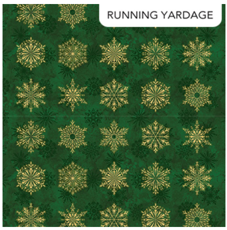 NC Snowflake Blocks Green Multi O' Christmas Tree Shimmer 28957M-74