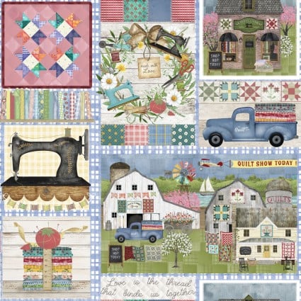 Shop Hopping Shop Hopping Patch Cotton 43"/44" Fabric Per Yard