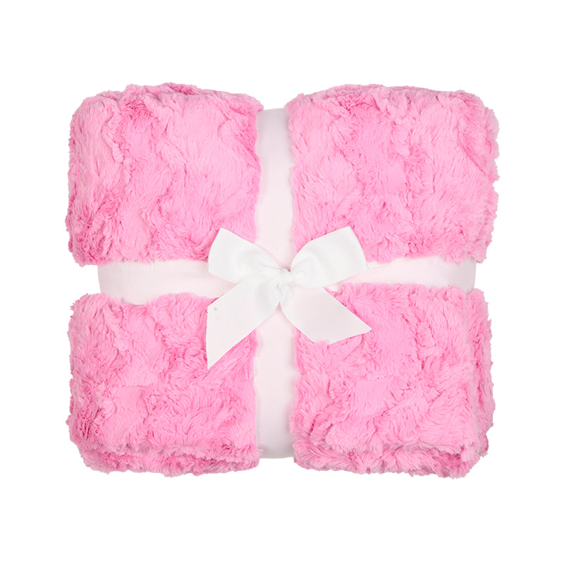 Hot Pink Signature Luxe Cuddle Glacier Blanket 60" x 72"