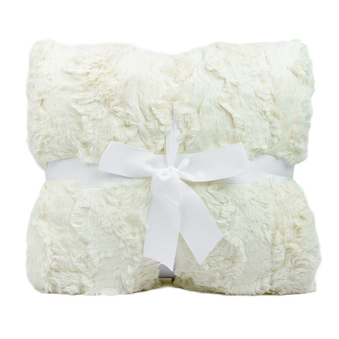 Ivory Signature Luxe Cuddle Glacier Blanket 60" x 72"