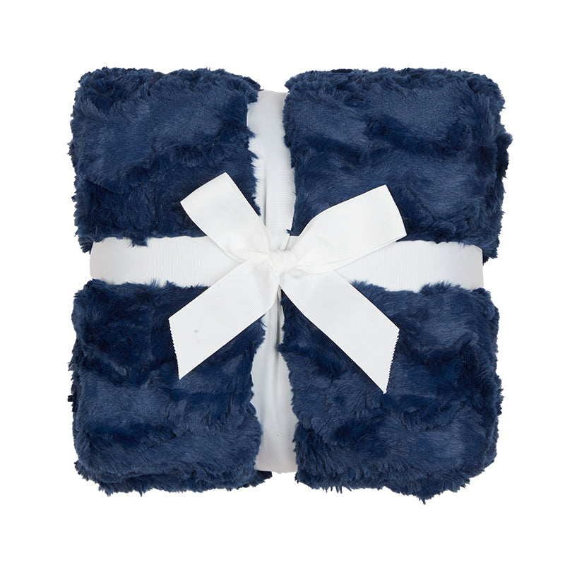 Navy Signature Luxe Cuddle Glacier Blanket 60" x 72"