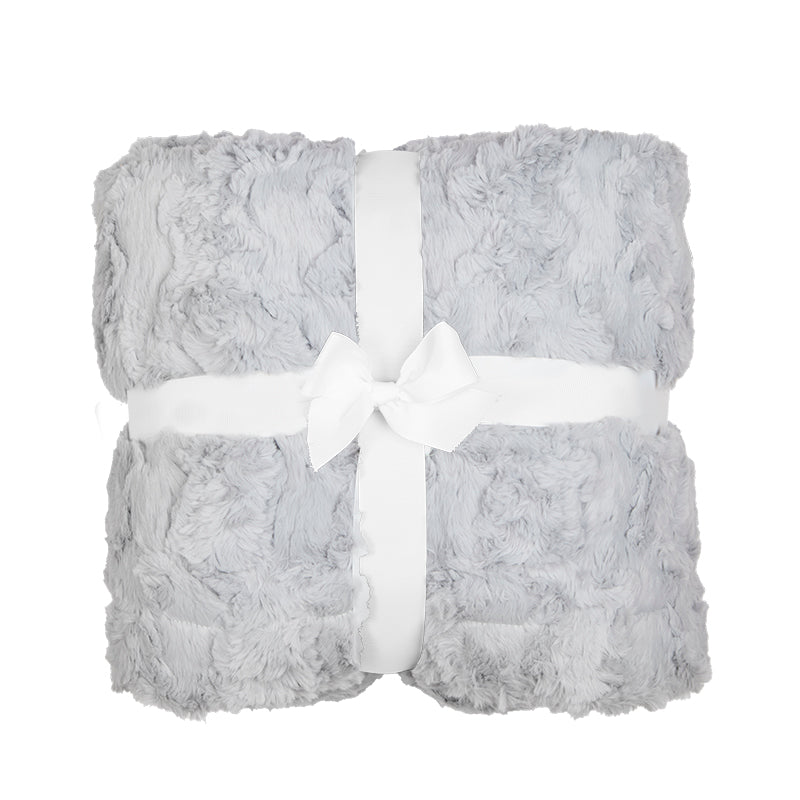 Silver Signature Luxe Cuddle Glacier Blanket 60" x 72"