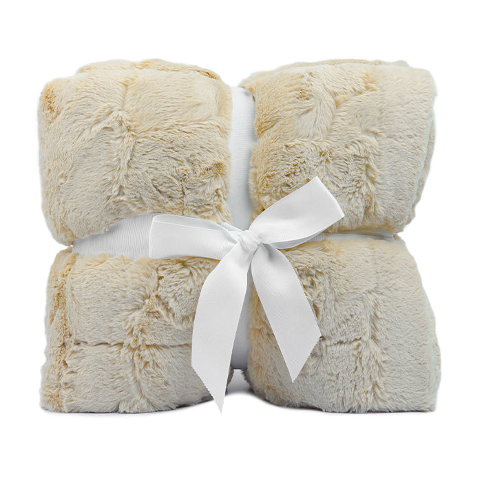Champagne Signature Luxe Cuddle Hide Blanket 60" x 72"