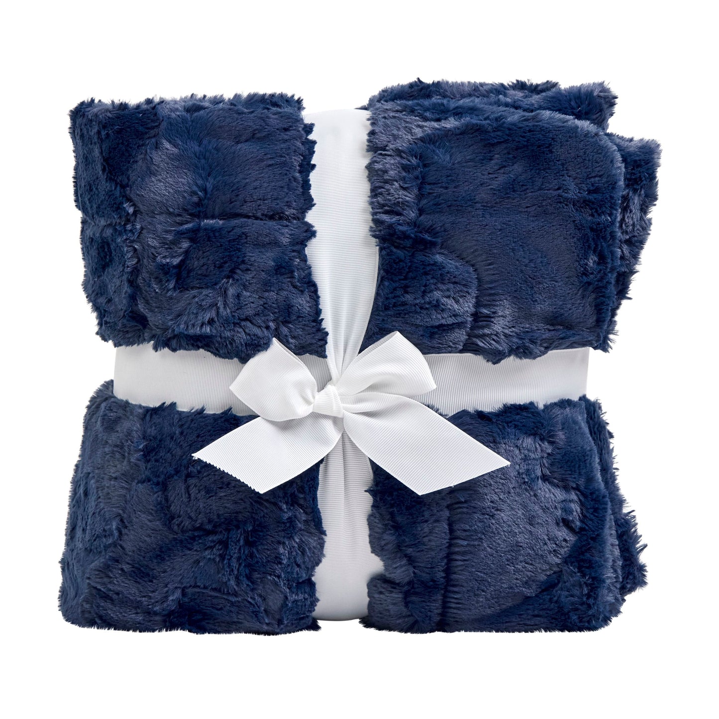 Navy Signature Luxe Cuddle Hide Blanket 60" x 72"