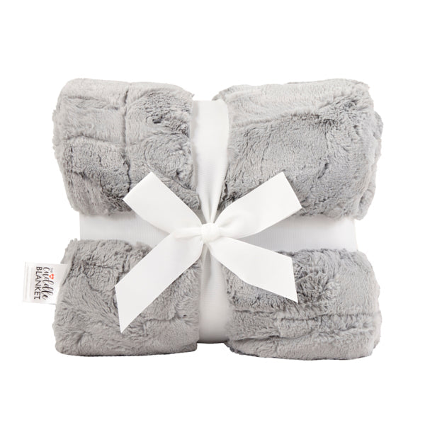 Silver Signature Luxe Cuddle Hide Blanket 60" x 72"