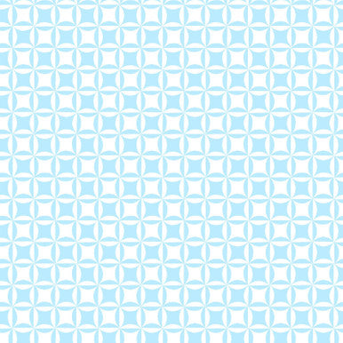 Sky Blue Breezeway Colorblock Party 43/44" Cotton Fabric Per Yard