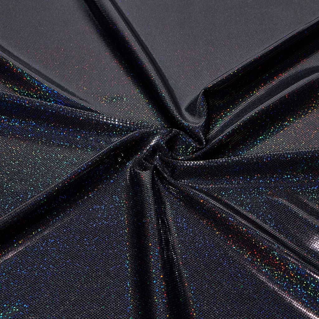 Sparkles Foiled Spandex Fabric | Blue Moon Fabrics