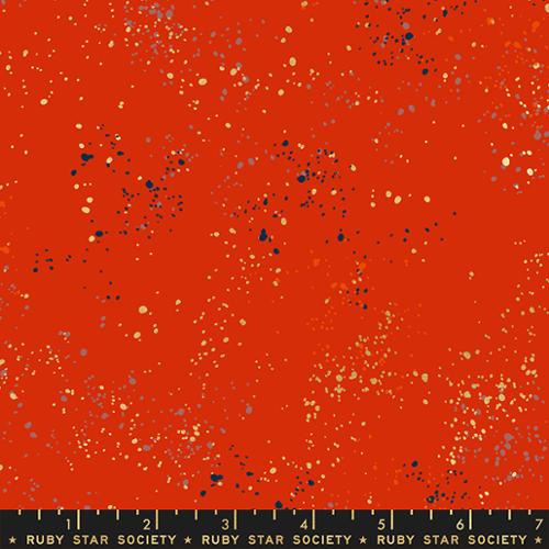 Speckled Metallic Poinsettia Cotton 43"/44" Fabric Per Yard