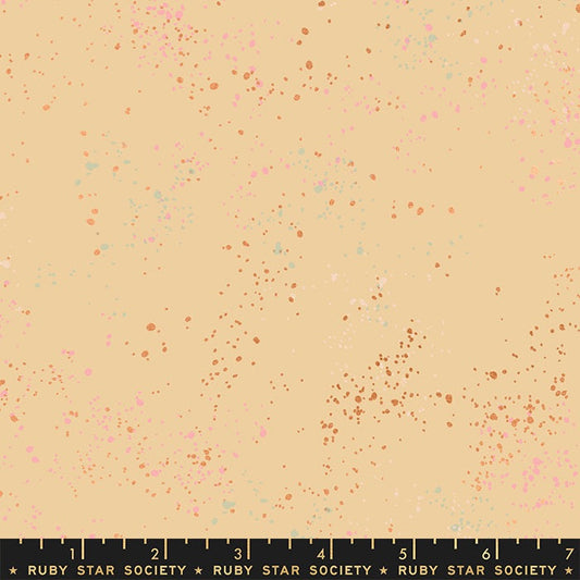 Speckled Metallic Parchment Cotton 43"/44" Fabric Per Yard