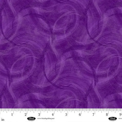 Spin Flannel 108" Satin Moon Designs Purple Cotton Wideback Fabric per yard