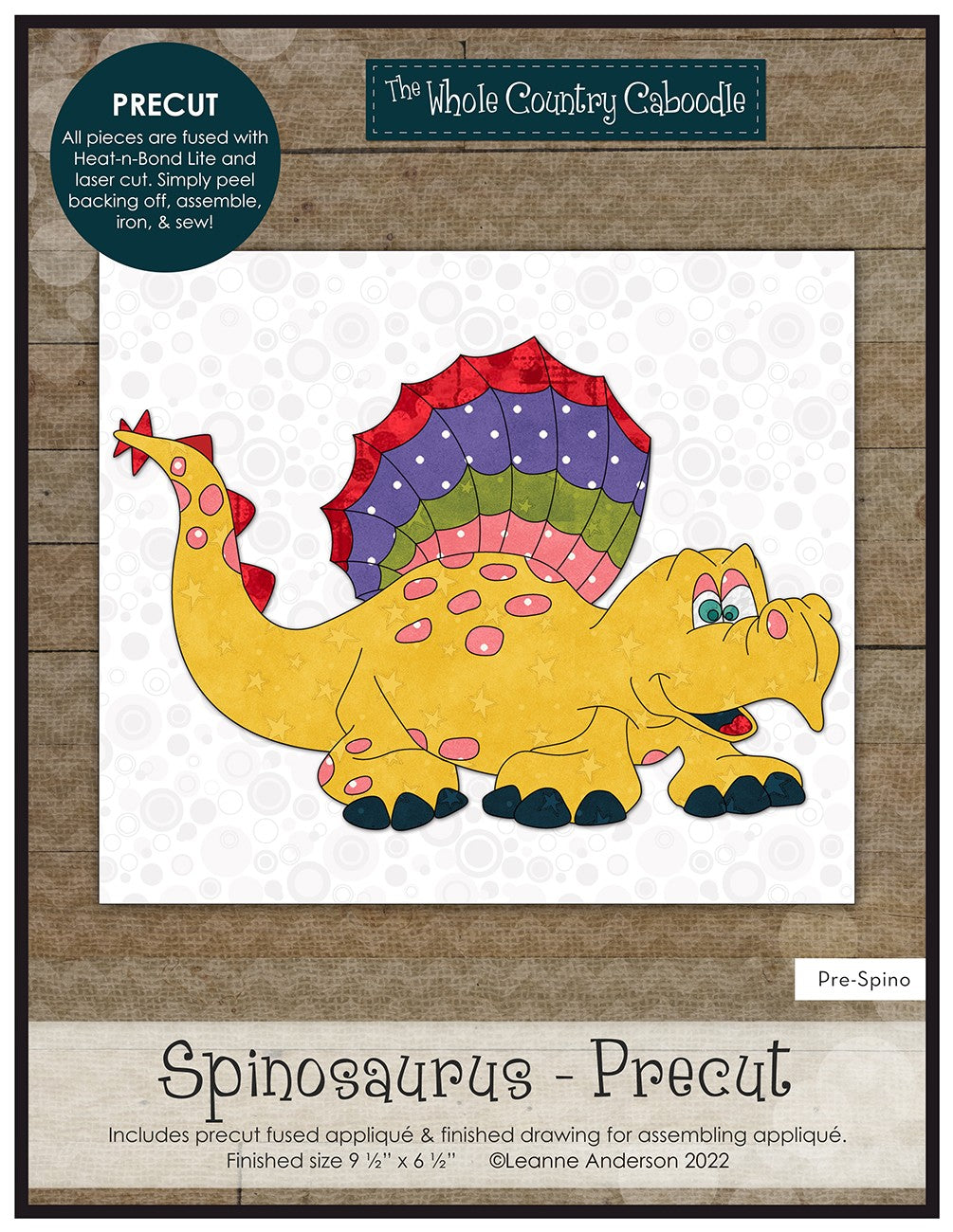 Spinosaurus Precut Fused Applique Pack
