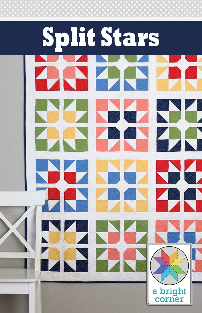 Split Stars Quilt Pattern