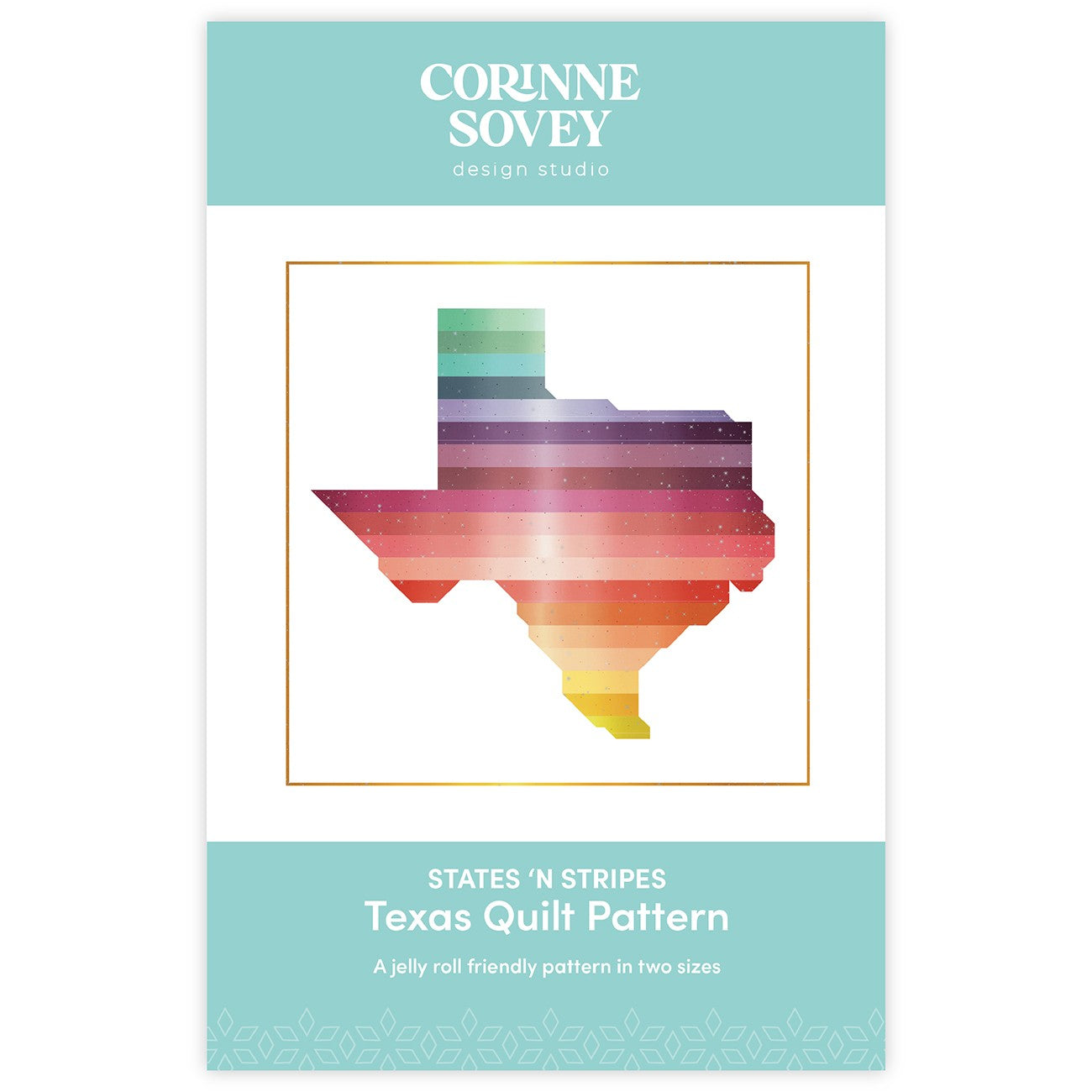 States 'N Stripes Texas Quilt Pattern