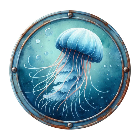 Summer Beach Round Fabric Panel 30