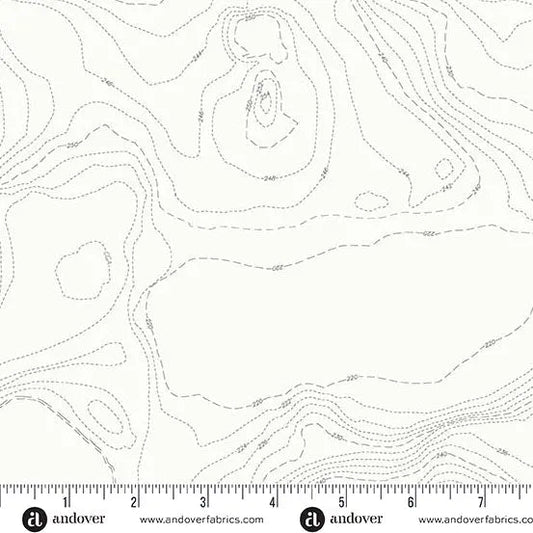 Sun Print Whisper Boulder Topography 44"/45" Fabric Per Yard