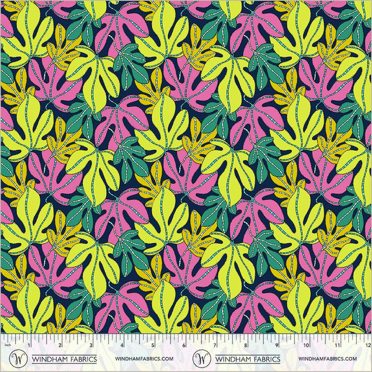 Sunshine Monstera Multi High Density Cotton 44"/45" Fabric Per Yard