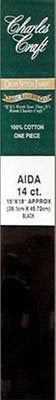 Aida Cloth #14 Black 15x18in
