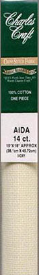 Aida Cloth #14 Ivory 15x18in