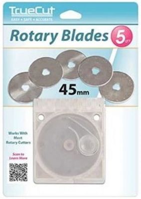 5-Pack Rotary Cutter Blades (45mm Comfort Cutter)