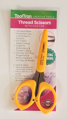 Thread Scissors with File Cap