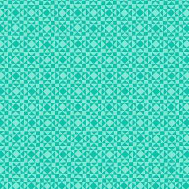 Teal Twinkle Colorblock Party 43/44" Cotton Fabric Per Yard