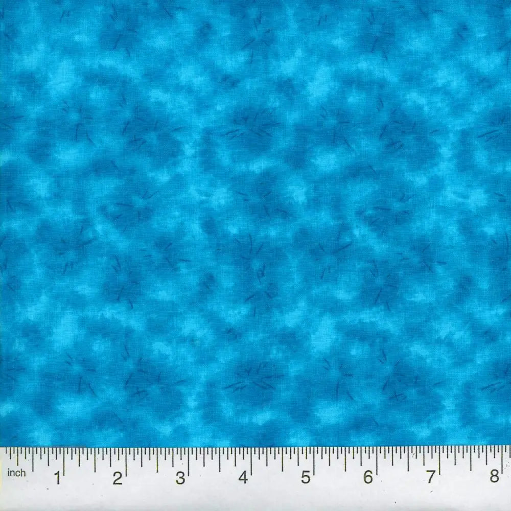 Turquoise Cloud Burst 45" wide Fabric per yard