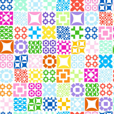 Tutti Frutti Sampler Colorblock Party 43/44" Cotton Fabric Per Yard