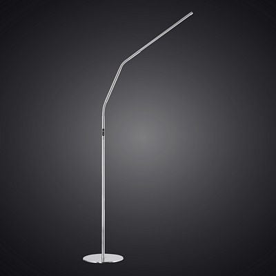 Slimline 4 Floor - Brushed Steel