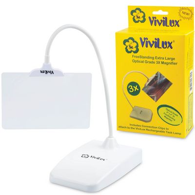 ViviLux 6in x 4in Optical Grade 3x Magnifier