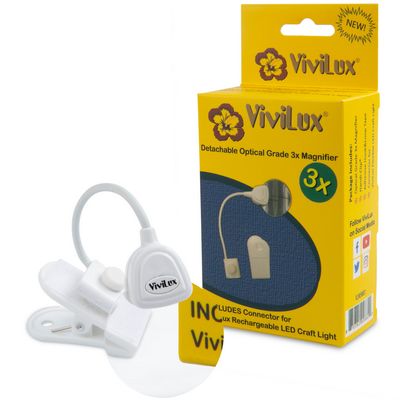 ViviLux 2in Round Optical Grade Detachable 3x Mag