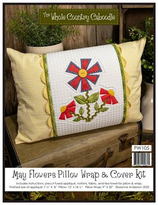 May Flowers Pillow Wrap & Cover Kit
