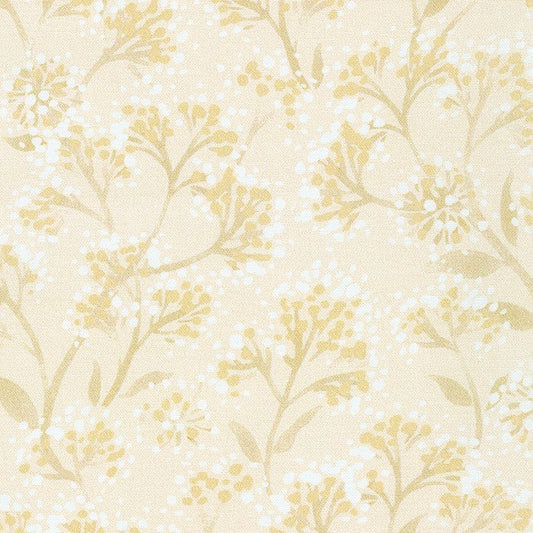 Natural Wishwell Cream Cotton Wideback Fabric per yard