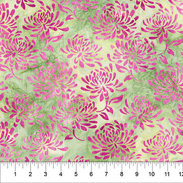 Water Lilies Sunshine 44"/45" Cotton Fabric Per Yard