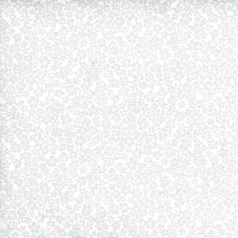 White / White Confetti Floral 45" wide Fabric per yard