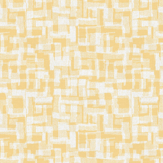 Yellow Light Yellow Barcodes Cotton Wideback Fabric Per Yard