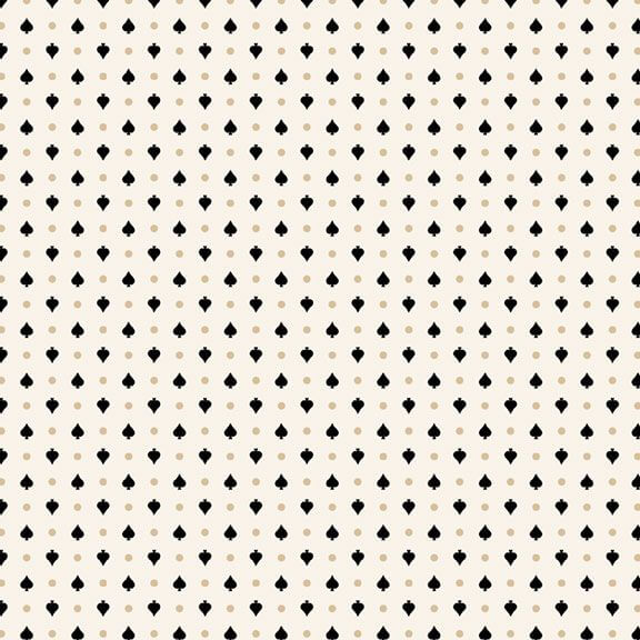 Full House - Spades - Cream