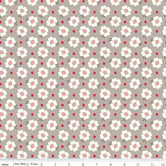 Bee Vintage, Riley Blake Fabrics - Isabell Pewter Floral