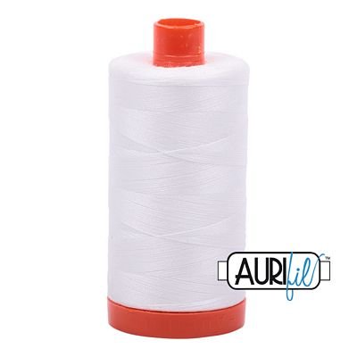 Aurifil 50wt 1300m 2021 Natural White