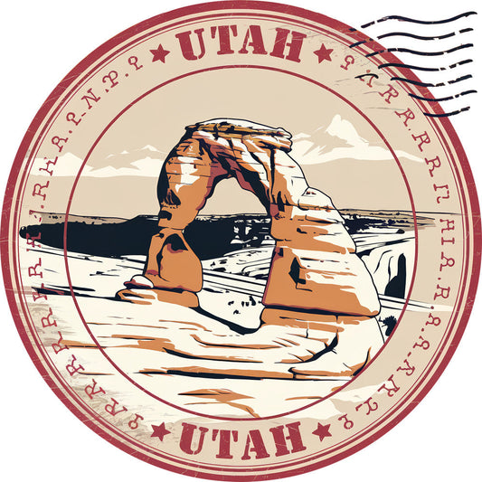 State Stamp Fabric Panel 43