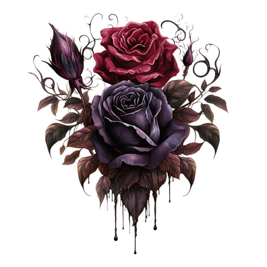 Gothic Floral Fabric Panel 37