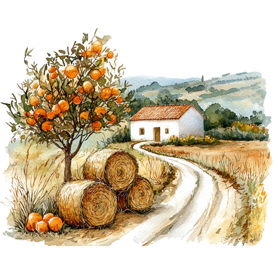 Autumn Landscape Fabric Panel 13