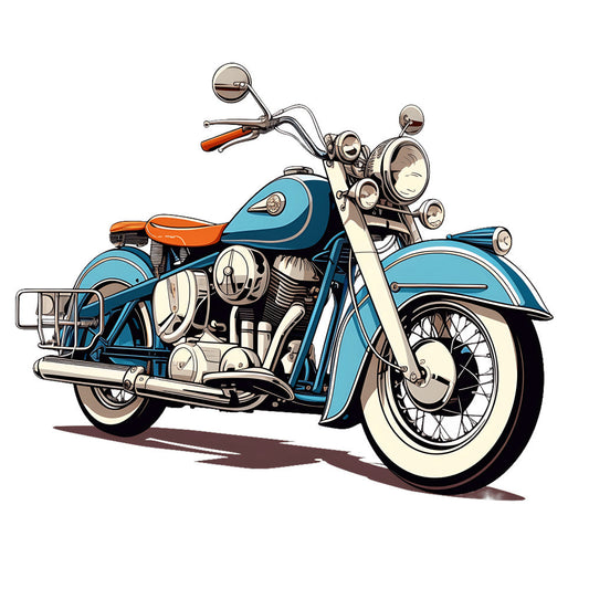 Vintage Motorcycles Fabric Panel 6