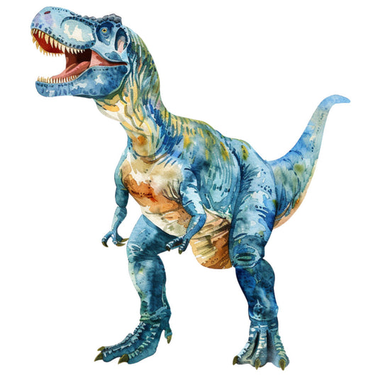 Watercolor Dinosaurs Fabric Panel 41