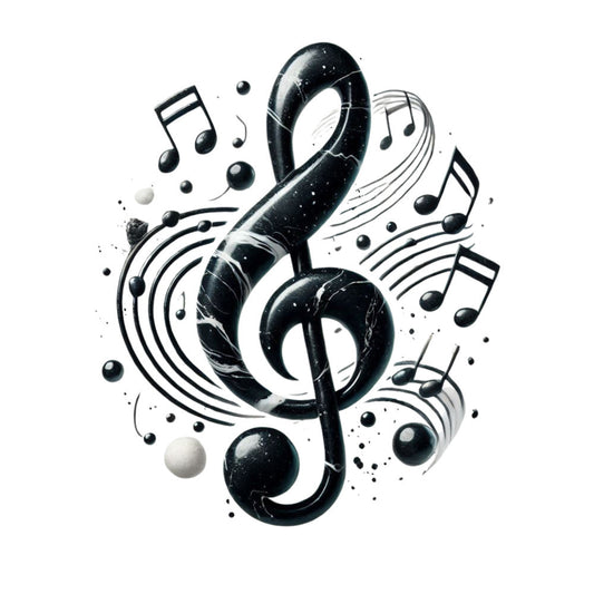 Musical Notes Fabric Panel 4