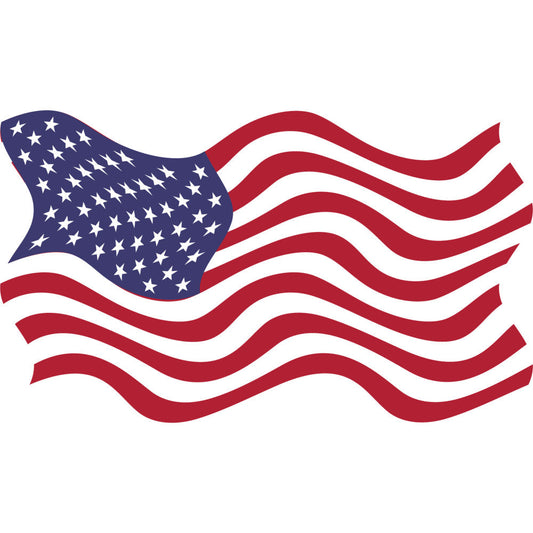 American Flag Icons Fabric Panel 2