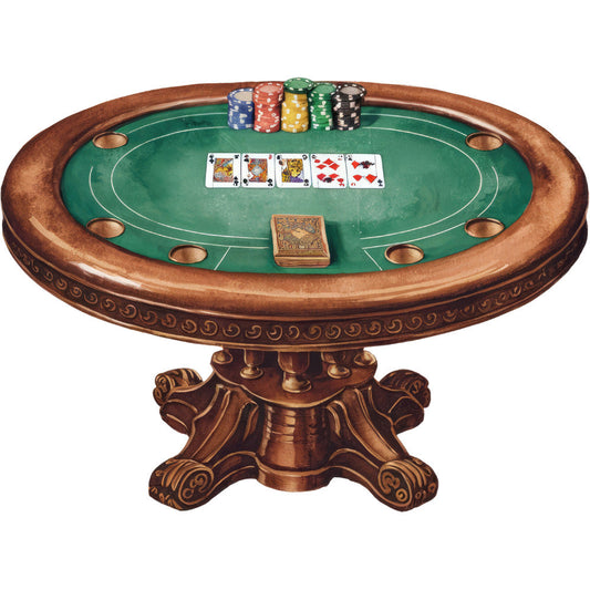 Watercolor Casino Fabric Panel 46