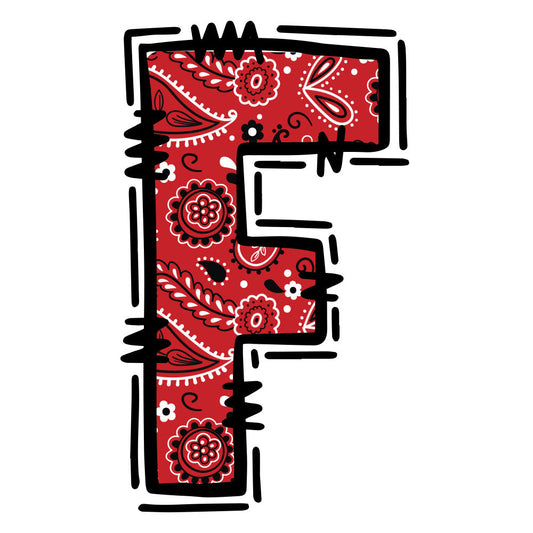Cowboy Alphabet Fabric Panel 7